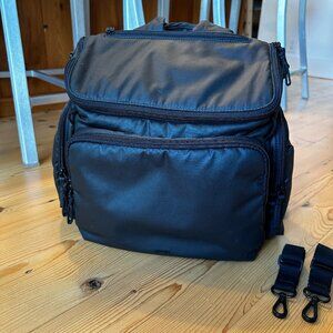 Caraa Baby Diaper Bag Medium in Black Cotton